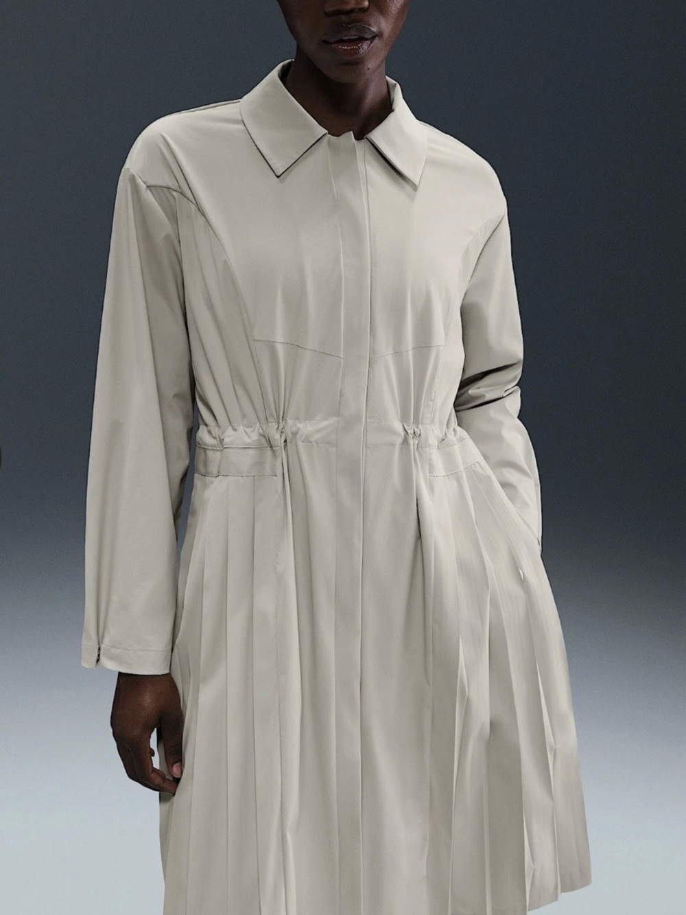Nike 24.7 Perfect Stretch Dri-Fit Oversize Trench Coat - Picture 2 of 11